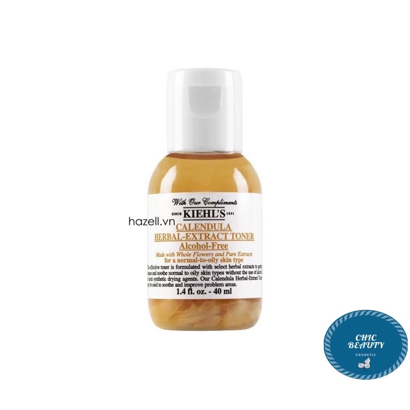 Nước hoa hồng hoa cúc Kiehl's Calendula Herbal-Extract Toner Alcohol-free - mini 40ml-75ml