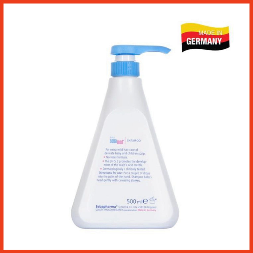 [CHÍNH HÃNG] DầuSebamed Gội Không Cay Mắt Trẻ Em Children's Shampoo pH5.5 (500ml)