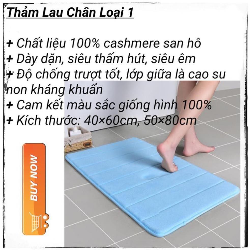 ⚡HÀNG CAO CẤP⚡Thảm Lau Chân Siêu Mềm Siêu Dày,Thấm Nước Cực Nhanh, Đáy Chống Trượt