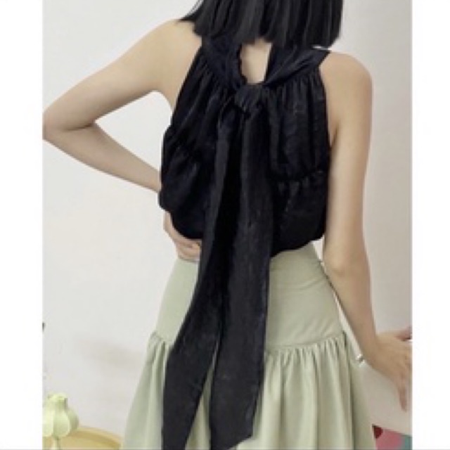 Áo croptop cột dây ORM Top By Gum