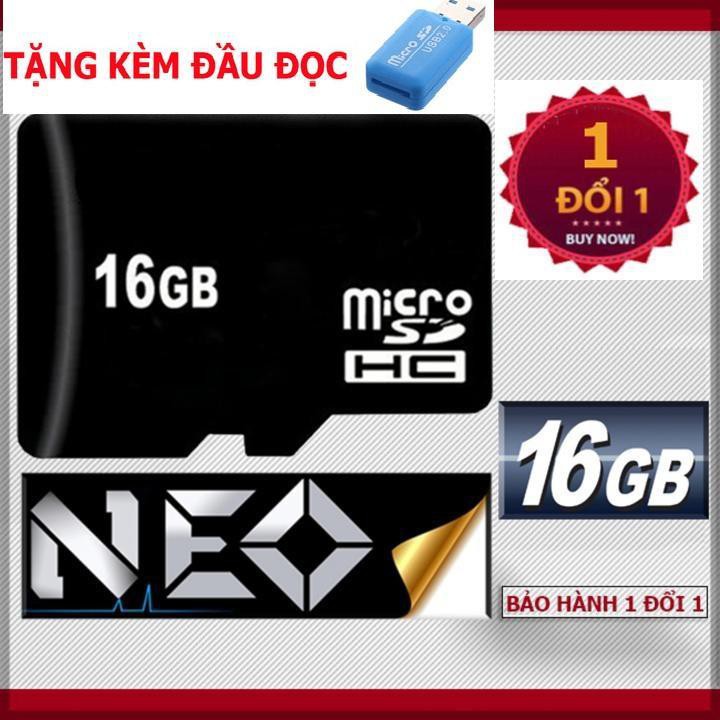 Thẻ Nhớ 16GB , Mua 1 Tặng 1( đầu đọc thẻ )