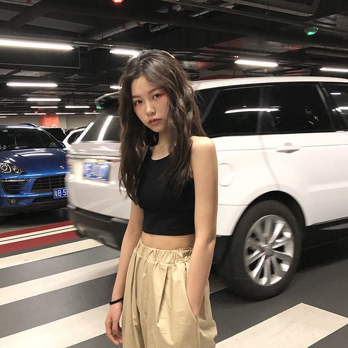 Xiaozhainv Áo lót eo cao thời trang Hàn Quốc cá tính cho nữ