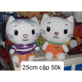 cặp gấu bông mèo y ảnh đã xử lý sạch mới trên 90%
