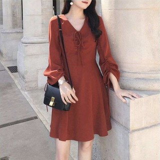Đầm Nữ suông thắt nơ