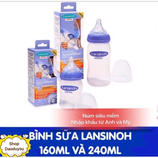 Bình sữa Lansinoh Momma silicon siêu mềm chính hãng 160ml