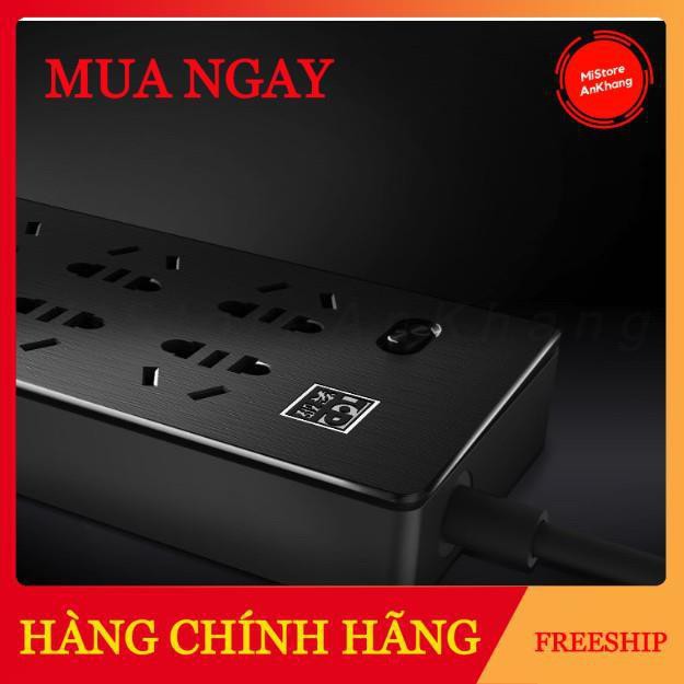 Ổ cắm Xiaomi màu đen aigo Cao Cấp, ổ cắm aigo chống giật trẻ em, sang trọng và thanh lịch.