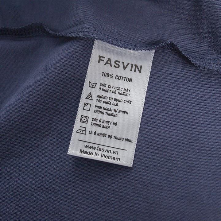 Áo thun nam cổ tròn Fasvin TS20242.HN chất liệu cotton co giãn mềm mịn thoáng mát