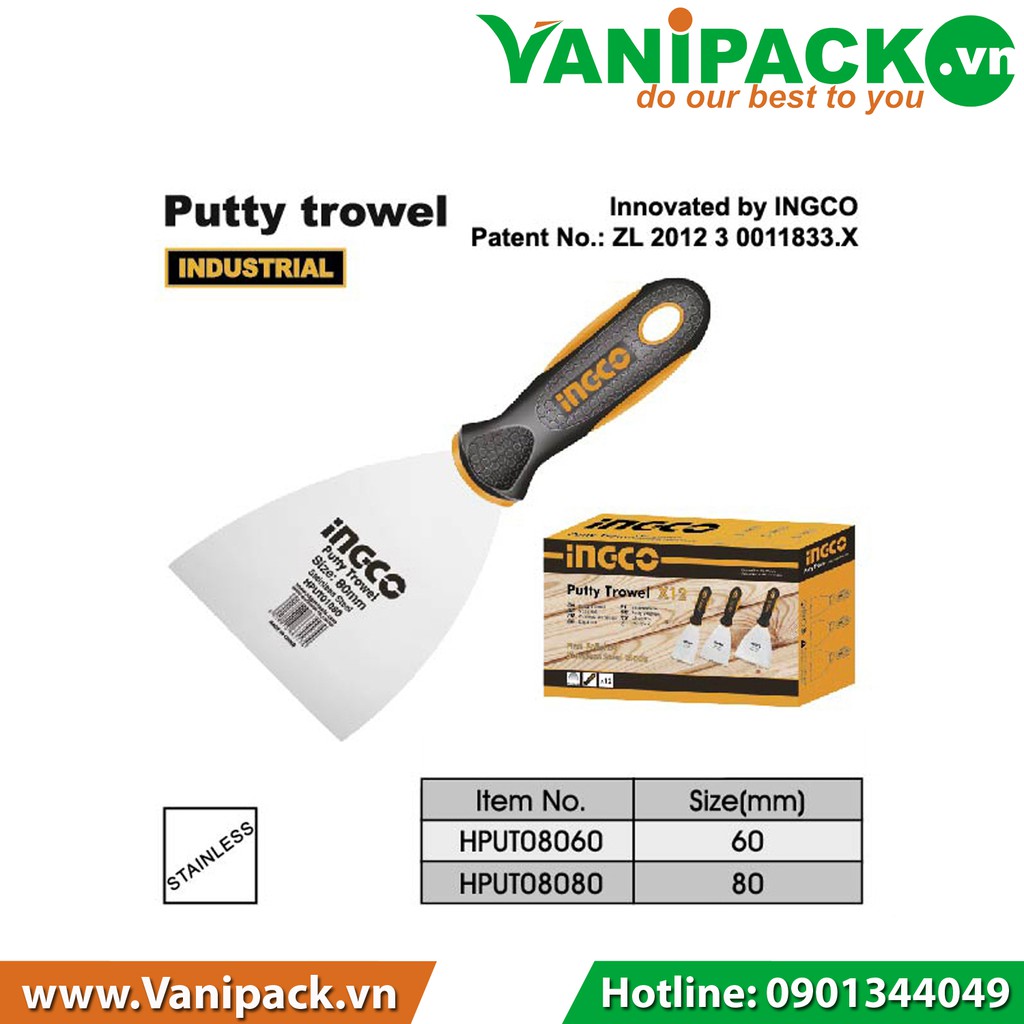 Sủi sơn cán nhựa Ingco HPUT08060 60mm