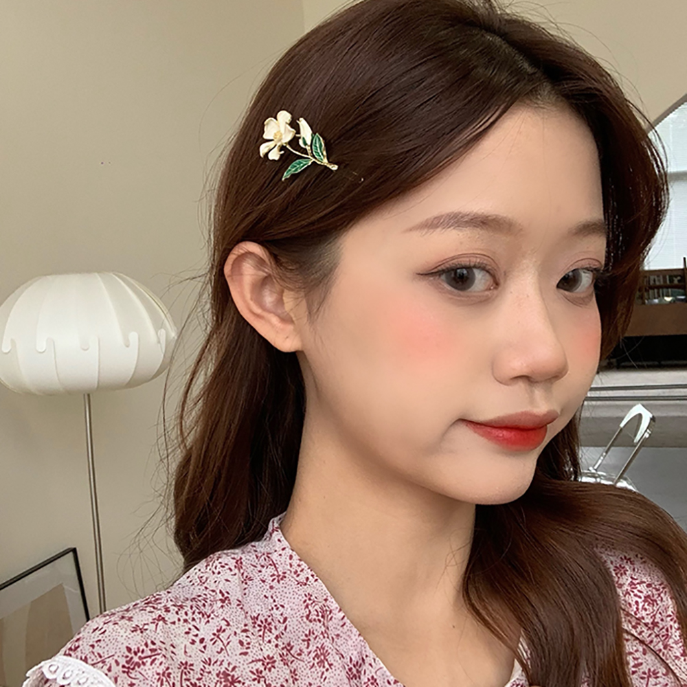 Kẹp Tóc Kim Loại Hình Bông Hoa Thời Trang Cho Nữ