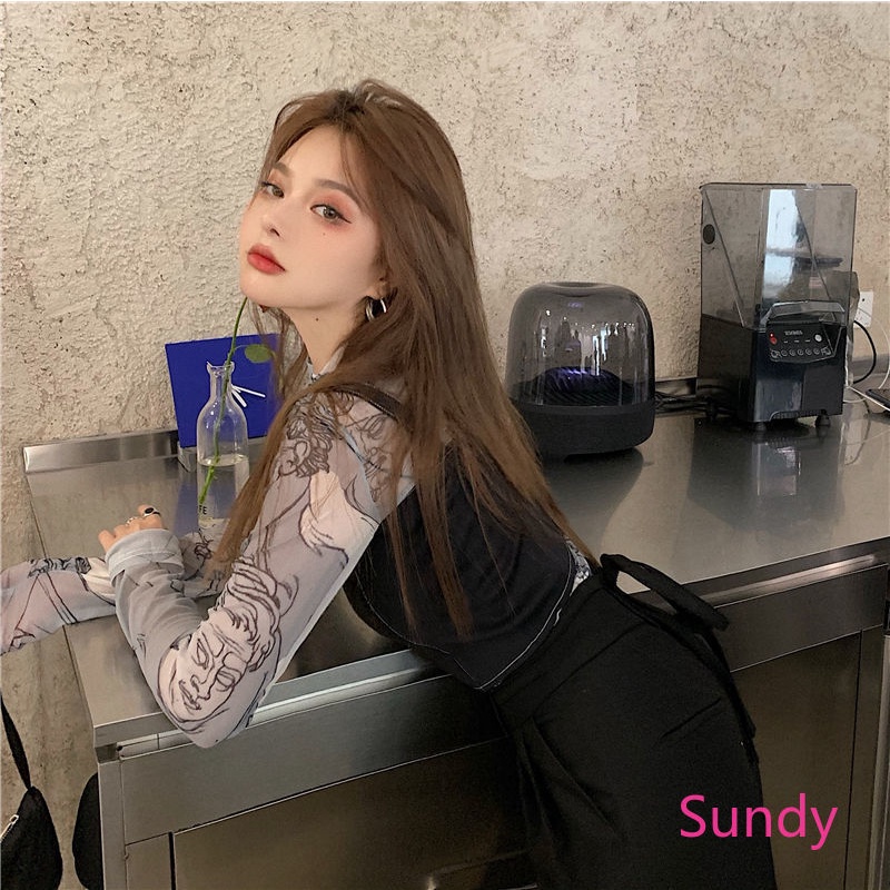 Set Áo Hai Dây + Áo Lưới Thời Trang Mùa Hè Cho Bé Gái