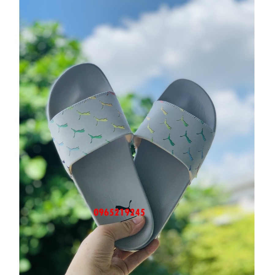 ♥️ Freeship+Ảnh Thật ♥️dép PUMA,dep puma,dép quai ngang nam nữ, dép quai ngang thể thao nam nữ 𝙋𝙐𝙈𝘼 màu xám