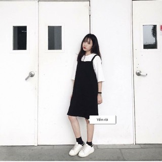 YẾM VÁY ĐEN BASIC ULZZANG - RIÊNG YẾM RỜI