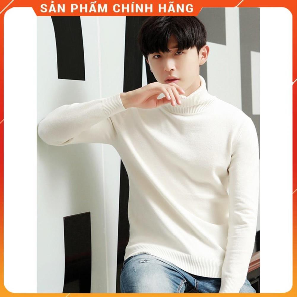 (HÀNG CAO CẤP) Áo len nam - áo len cổ lọ nam, chất len lông cừu cao cấp AL11, kiểu dáng hàn quốc mẫu mới 2020
