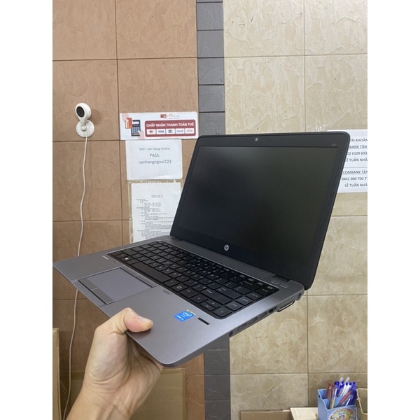 laptop cũ ultrabook hp elitebook 820 g1 i5 4300U, ram 4GB, SSD 128GB, màn hình 12.5 inch nhỏ gọn chỉ 1.3 kg