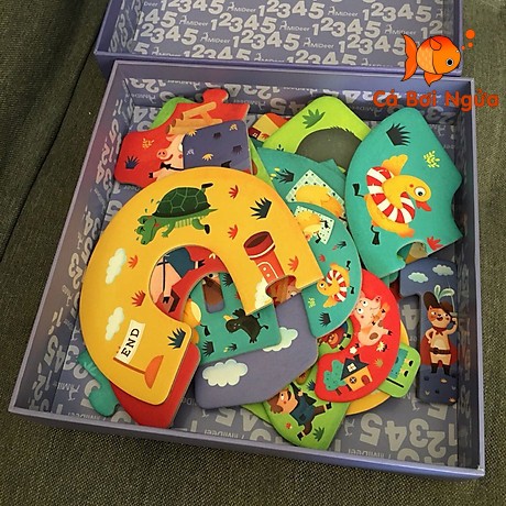 Đồ chơi xếp hình, Bộ xếp hình chính hãng My First Puzzle Mideer Số đếm - 12345Story