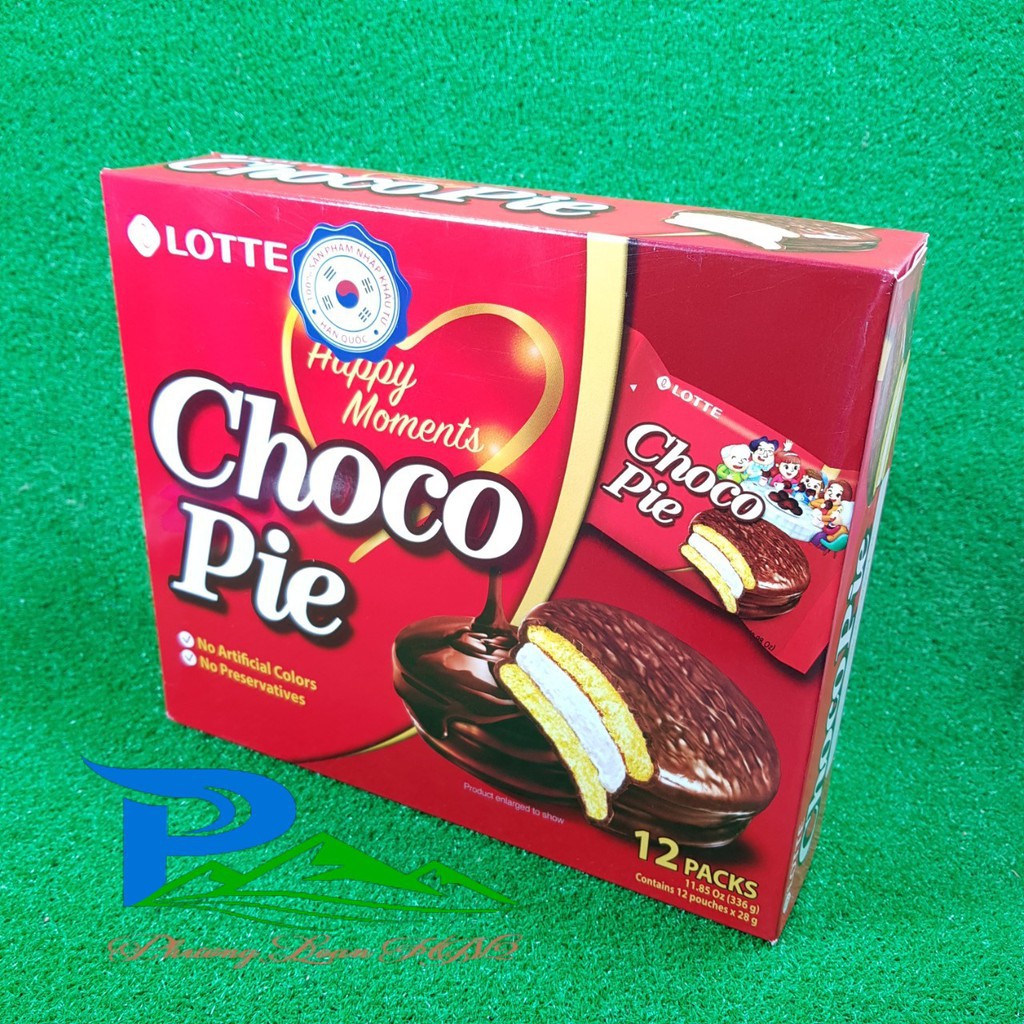 GIẢM GIÁ SỐC Bánh ChocoPie Hàn Quốc Lotte - Nhập khẩu chính hãng hộp 336g