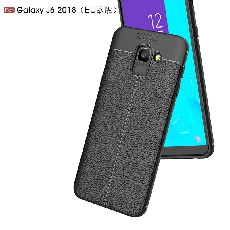 Ốp lưng Samsung J6 , J6 plus , J8 vân da Auto focus cao cấp