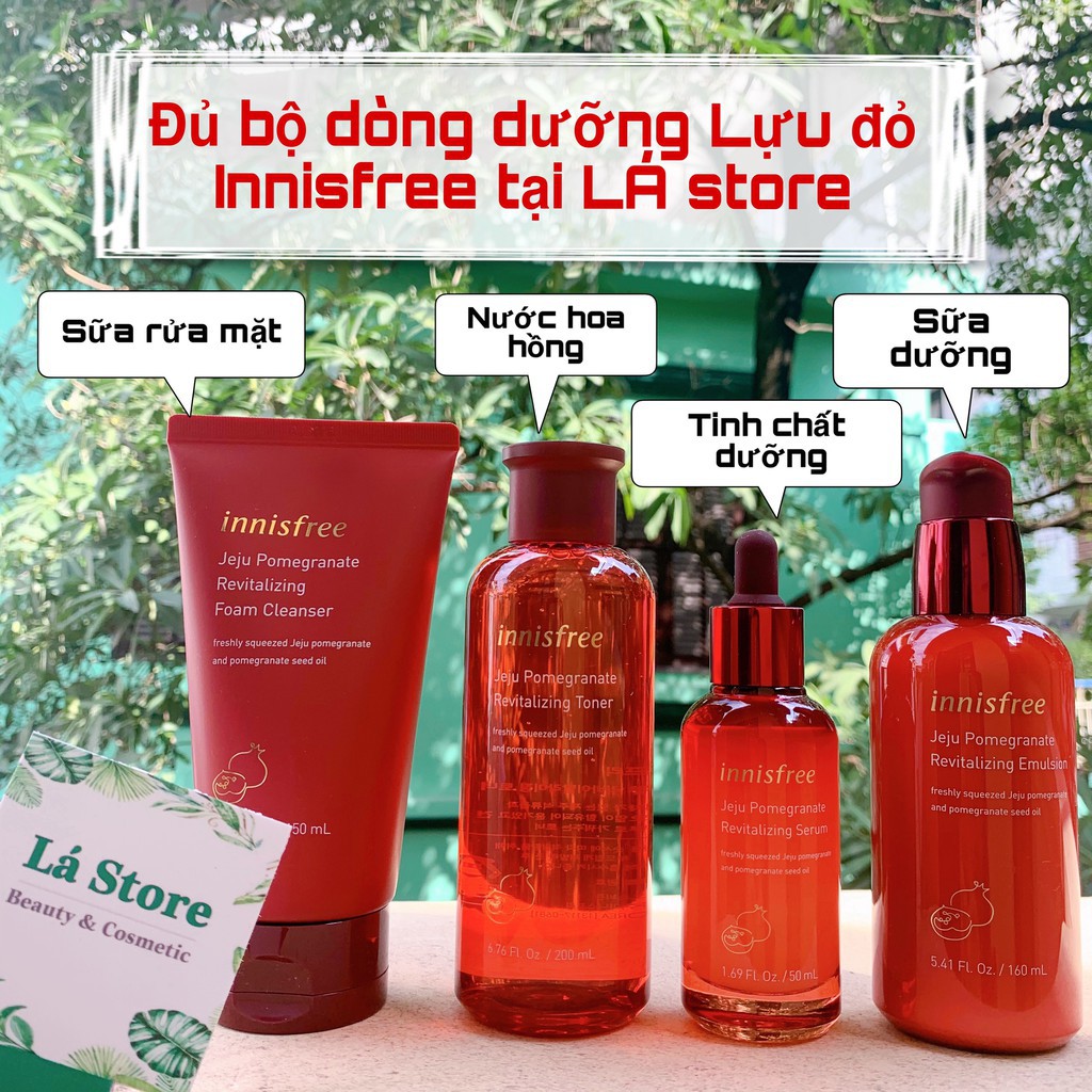 Tinh Chất dưỡng Lựu Đỏ Innisfree Jeju Pomegranate Revitalizing Serum 50ml Sáng Da, Ngăn Chặn Lão Hóa | BigBuy360 - bigbuy360.vn