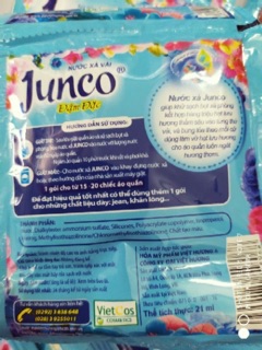 🥇TOP 1🥇Combo 30 gói nước xả vải Junco 21ml