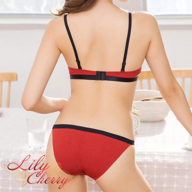 Bộ lót nữ BL058 Bộ lót chất len tăm đệm mỏng mềm mại | BigBuy360 - bigbuy360.vn