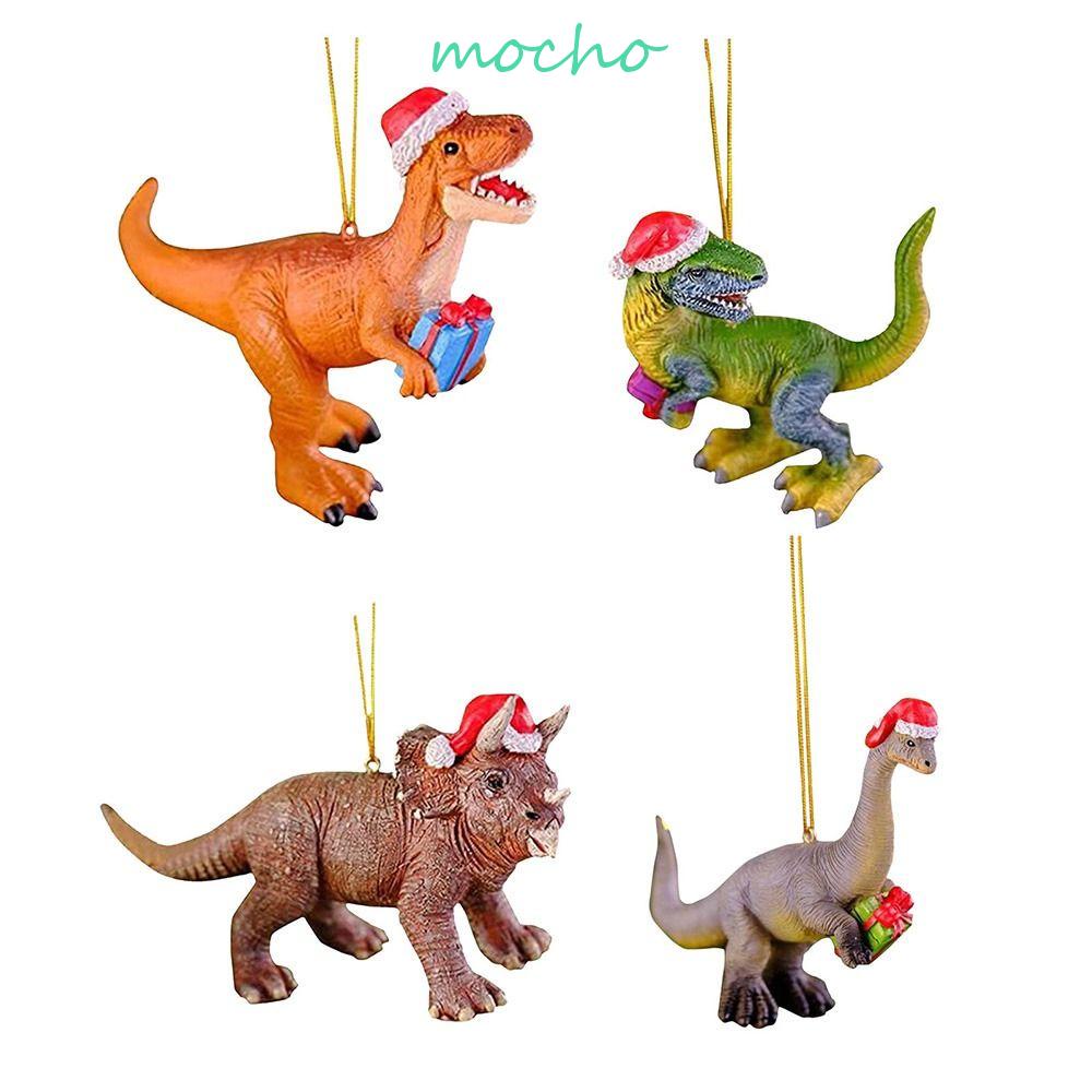 MOCHO Dinosaur Ornaments Gifts Cartoon Animal Kids Toys Christmas Tree Party Supplies Xmas Pendant