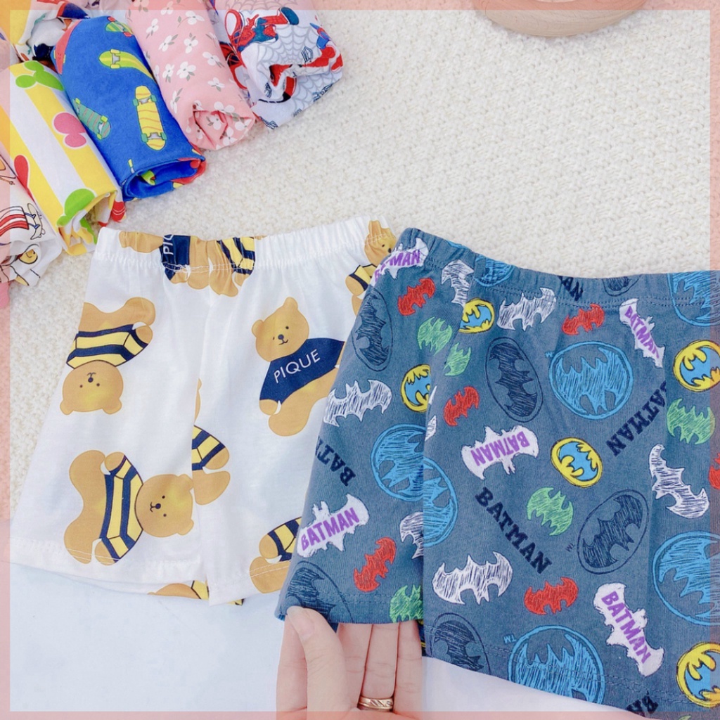 quần chục cho bé LILIKIDS quần đùi ngắn cho bé trai bé gái loại 1 QC06