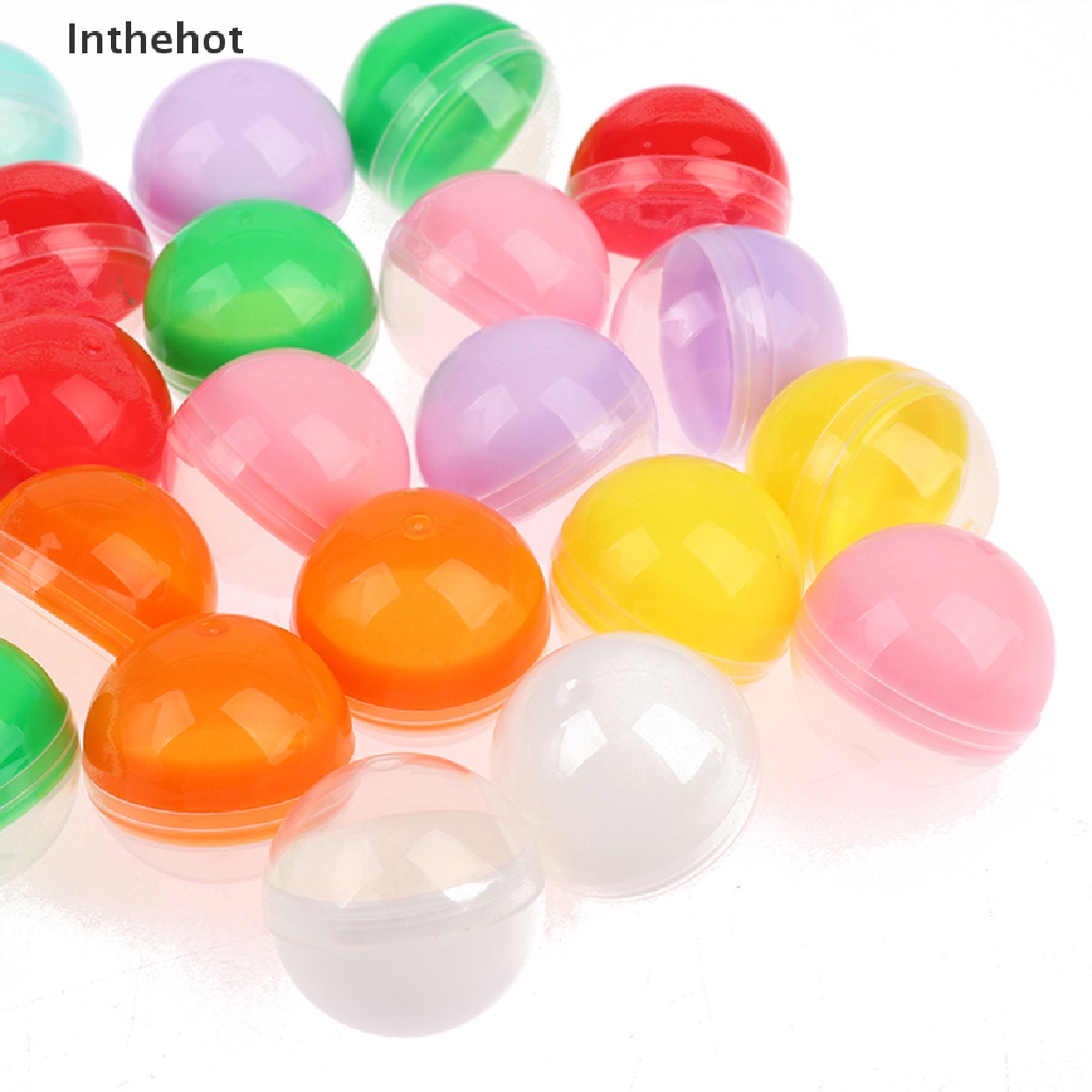 Set 100 quả bóng nhựa rỗng màu trong suốt nửa màu