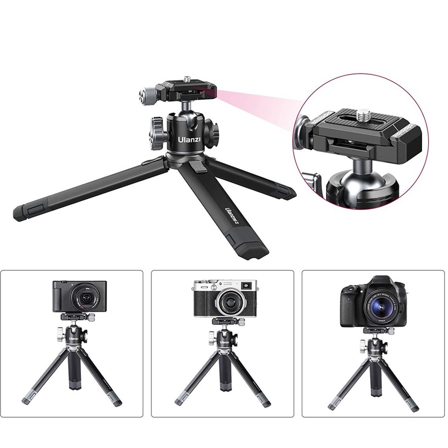 Chân Tripod ULANZI MT-24 Tích Hợp Ballhead Xoay 360° | Hàng Chính Hãng