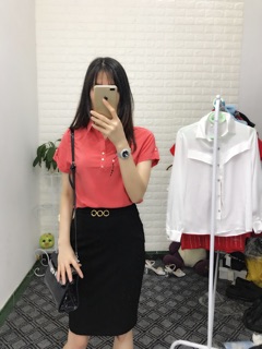 Sơ mi công sở thêu hoa 3D ( ẢNH THẬT 100% do shop tự mặc và chụp)