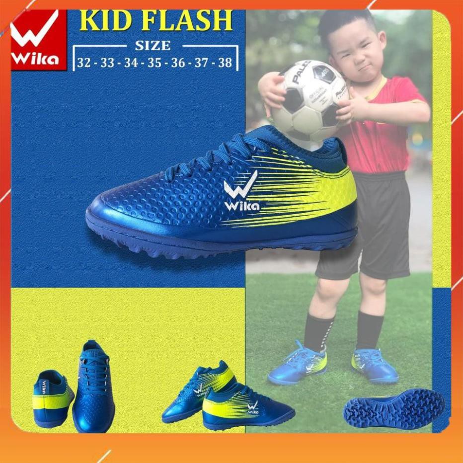 [ Sales Sốc ] Giày bóng đá trẻ em Wika Kid Flash,giày thể thao trẻ em chính hãng