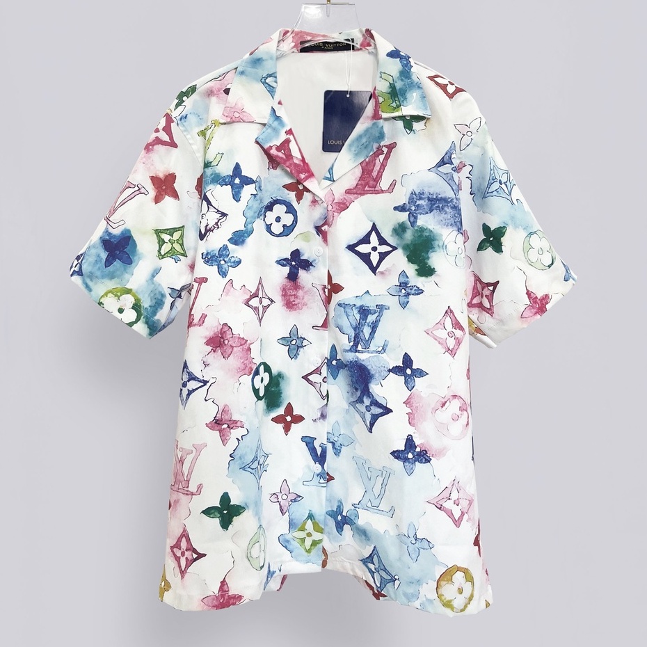 Áo Sơ Mi L.V Chất Thun Thoáng Mát, Hàng Xuất Xịn.