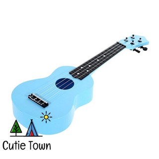 Đàn Ukulele Soprano Giá Rẻ Cutie Town - Màu Xanh Da Trời