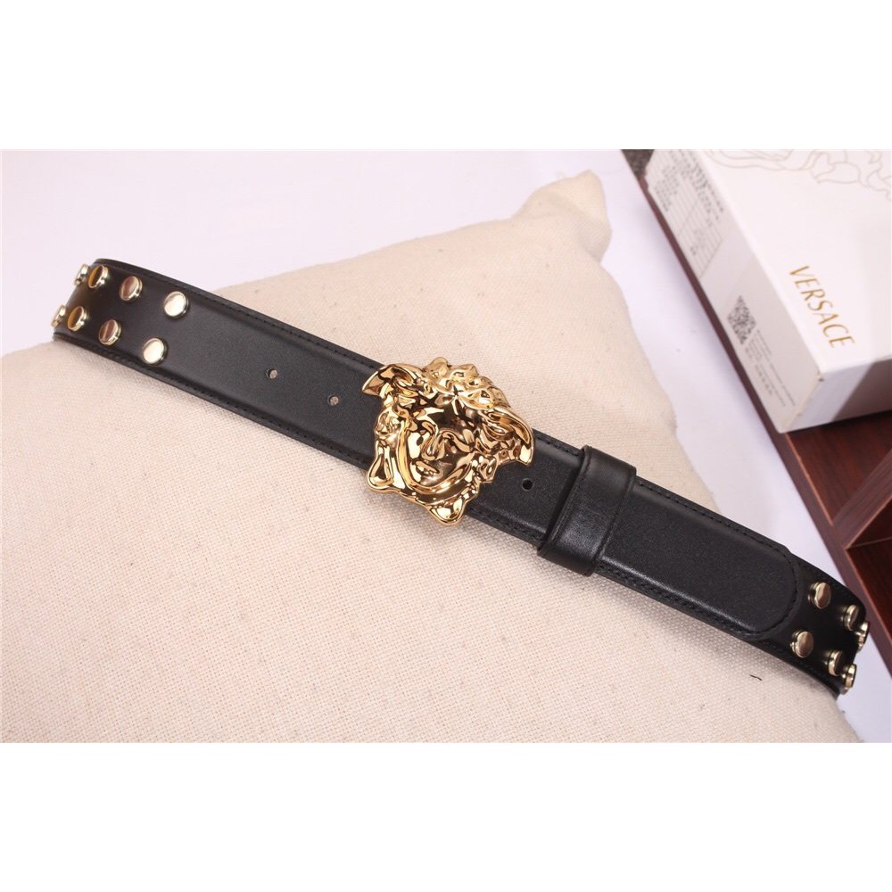 Thắt lưng Versace Belt Couple Genuine Leather Luxury Waist Strap Jeans Pants Pin Buckle Waistband 189