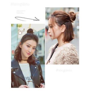 Tóc giả búi mini ❤️❤️ FREESHIP ❤️ búi mini dạng kẹp