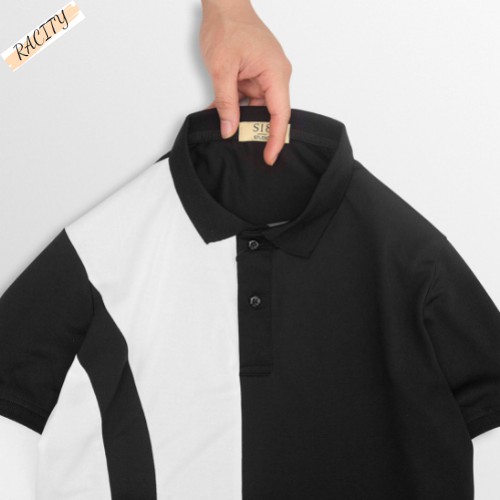 Áo Phông Nam có cổ bẻ đẹp tay ngắn Polo cao cấp Thun cotton RACITY AT130 | BigBuy360 - bigbuy360.vn