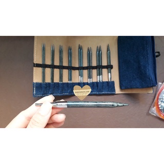 KNITPRO Denim interchangeable circular knitting needle | Bộ kim đan vòng gỗ Mỹ Knitpro cao cấp nước sơn đẹp | Bonitamade