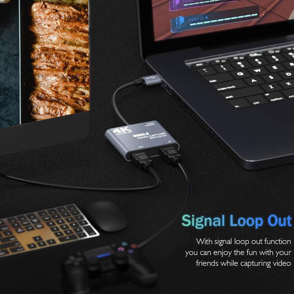 Thẻ Ghi Hình Video Game FREEL 4K 1080P USB 3.0 Sang HD 1080P 60