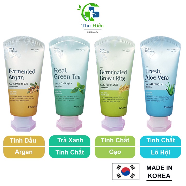Tấy da chết, tế bào chết Kwailnara hàn quốc trà xanh, lô hội, tinh chất gạo, dầu argan giúp làn da mềm mại và rạng rỡ