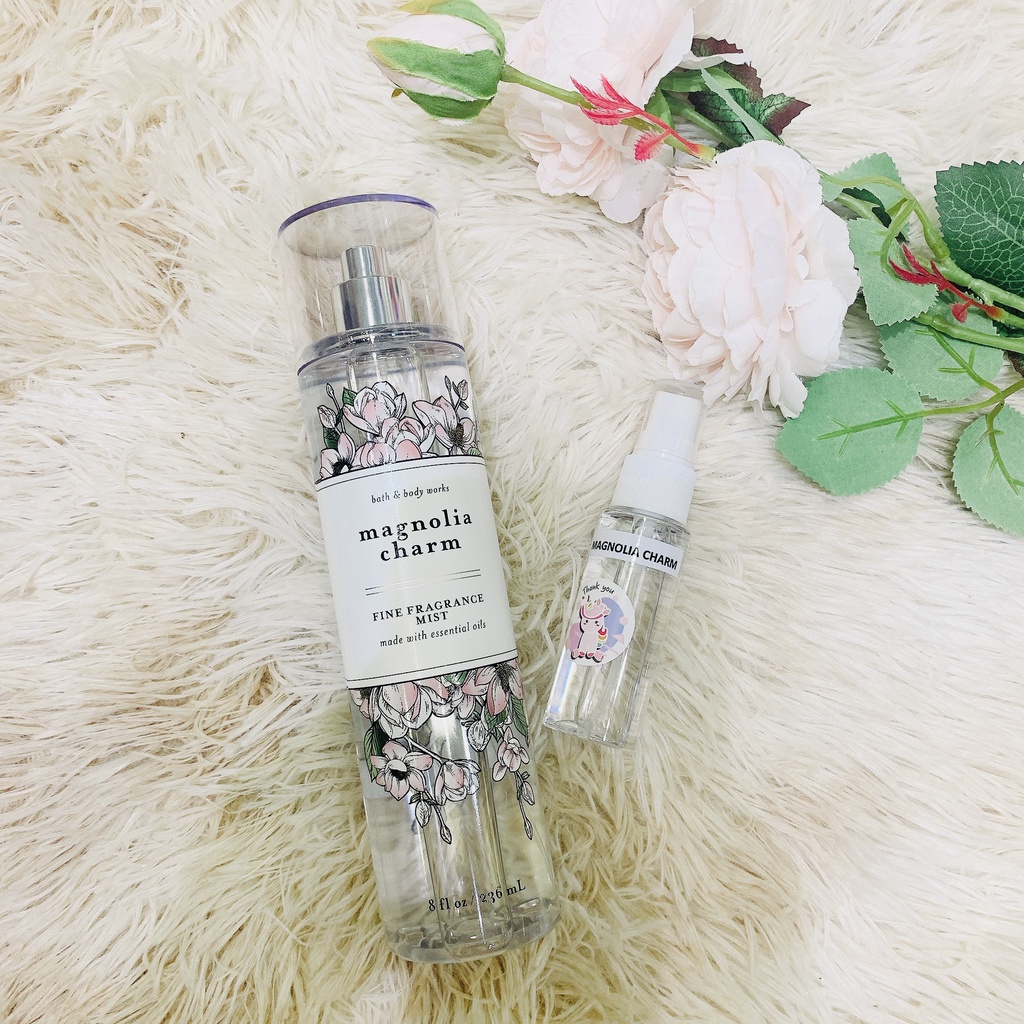 (33ML)XỊT THƠM MAGNOLIA CHARM BATH AND BODYWORKS