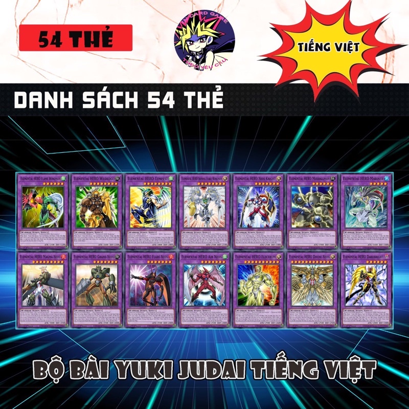 Bộ Bài Yuki Judai Tiếng Việt.