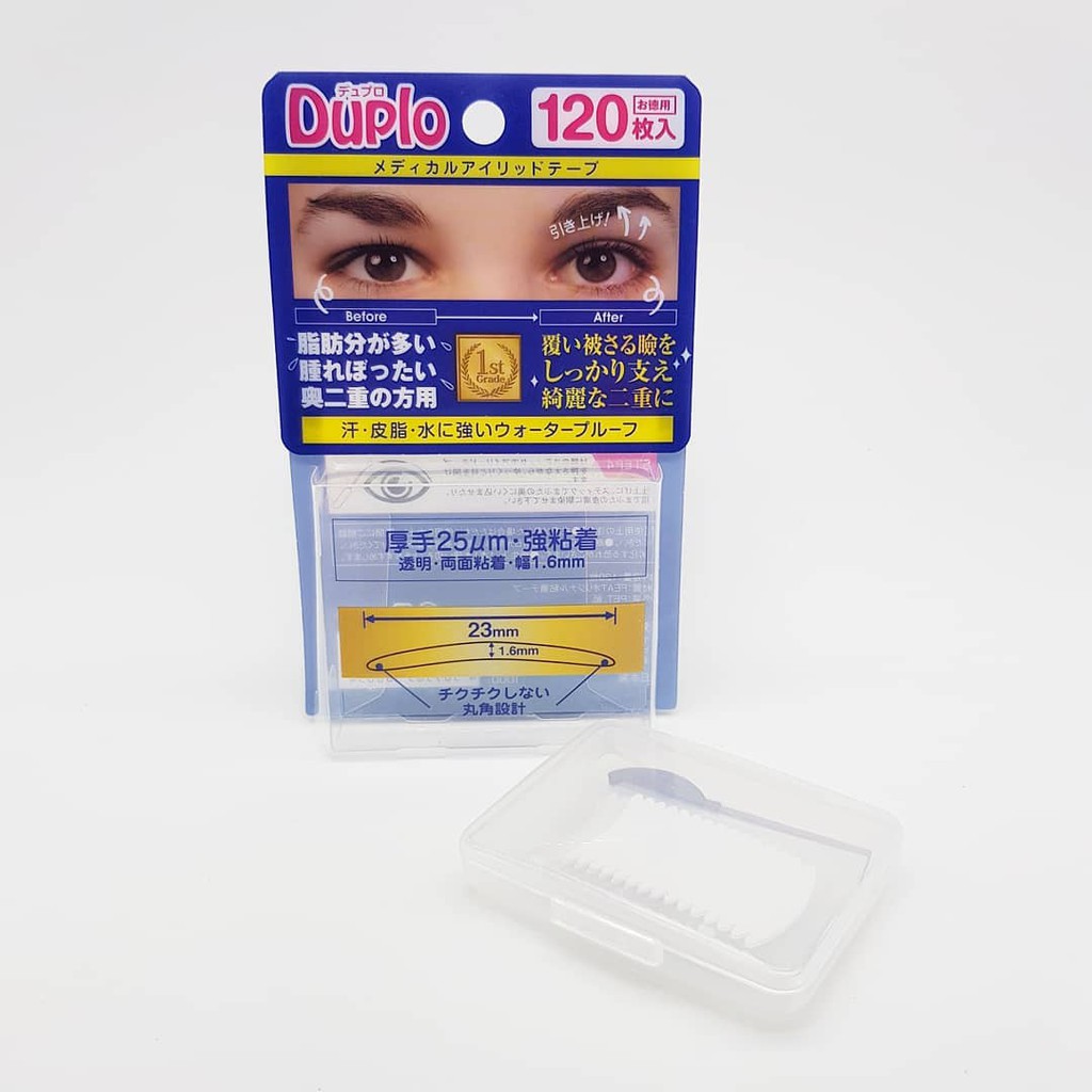 Hộp 120 miếng dán nhấn mí / kích mí Duplo Medical Eyelid Tape chính hiệu Nhật Bản