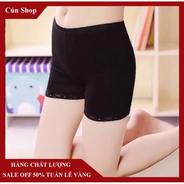 Quần mặc bên trong váy 4 màu chất vải cotton ren quyến rũ  ྇