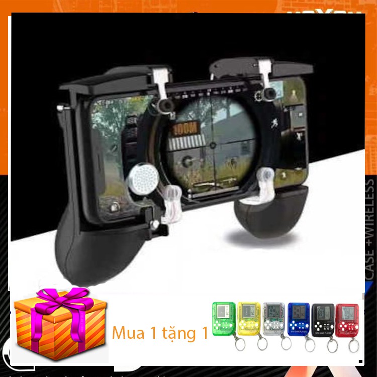 Tay cầm chơi game PUBG ROS Liên Quân dòng (MVPro) 6in1 thế hệ 2019 tặng móc khóa game