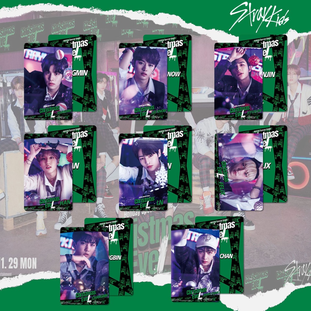 Stray Kids Album《Christmas EveL》Photocard StrayKidsCard 8pcs/set