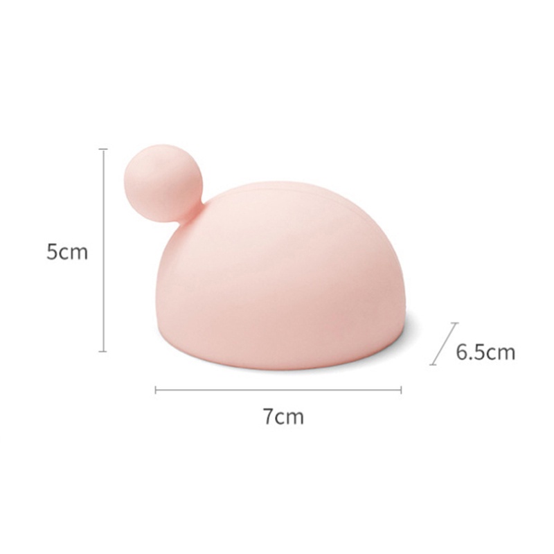 Dụng Cụ Vệ Sinh Cọ Trang Điểm Hình Bán Nguyệt Bằng Silicone