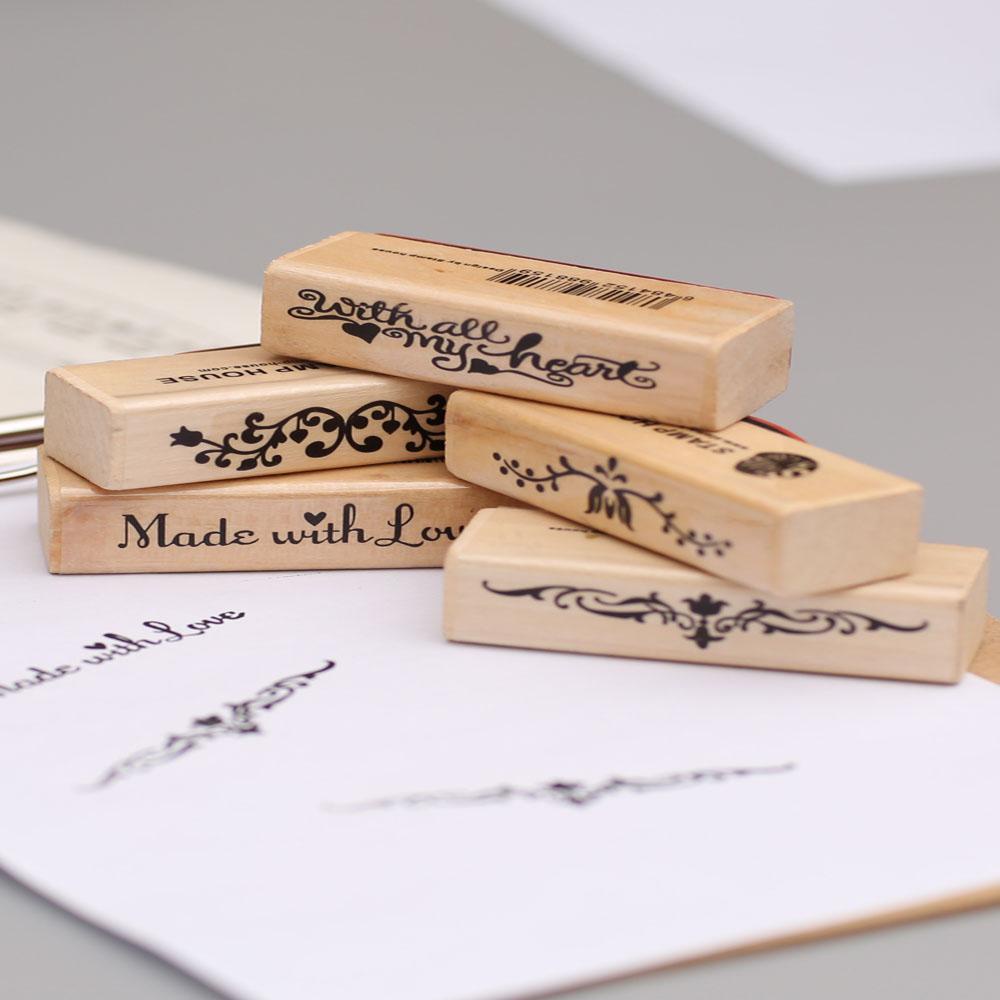 Con Dấu Bằng Gỗ Cao Su Cỡ Nhỏ Sáng Tạo Dùng Làm Quà Tặng Cho Bé