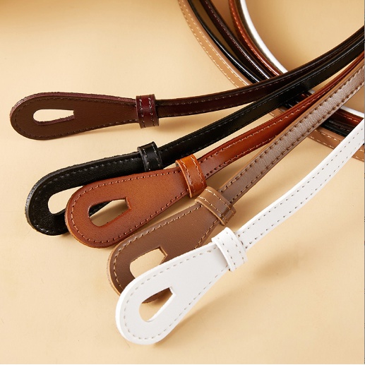 Thắt Lưng Da Pu Mềm Thắt Nút Kiểu Hàn Quốc Thời Trang Cho Nữ