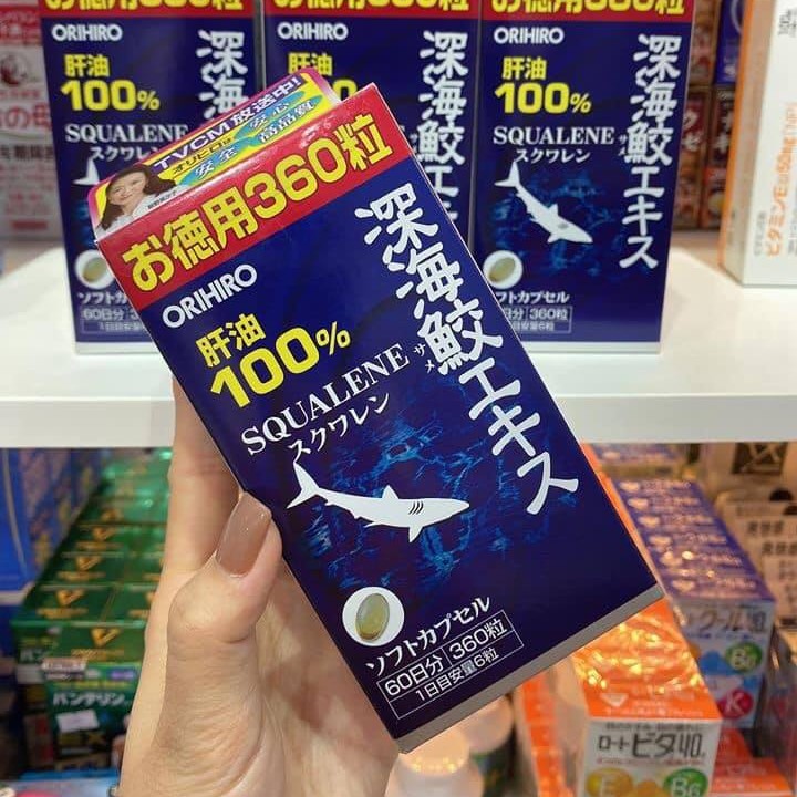 Viên Uống Sụn_Vi_Cá_Mập Orihiro Nhật Bản - Giảm Viêm, Giảm Xưng Đau Xương Khớp Nhật Bản 360 Viên  - HÀNG CHÍNH HÃNG BAO 