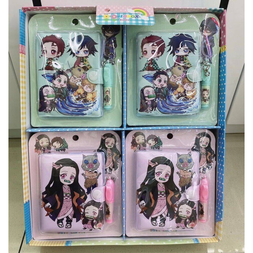 Sổ tay mini Demon Slayer Kimetsu No Yaiba Cute Anime A7 Notebook Diary