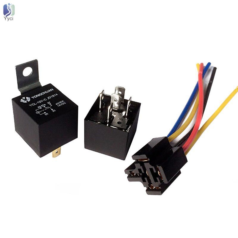 Rơ Le 5 Pin 40 Amp Dc 12v Cho Xe Hơi